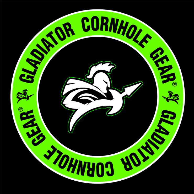 Gladiator Cornhole Gear Logo